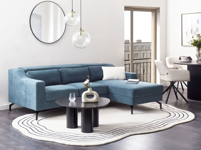 Colțar cu 4 locuri GLOSLI  Bleumarin Stânga [1]