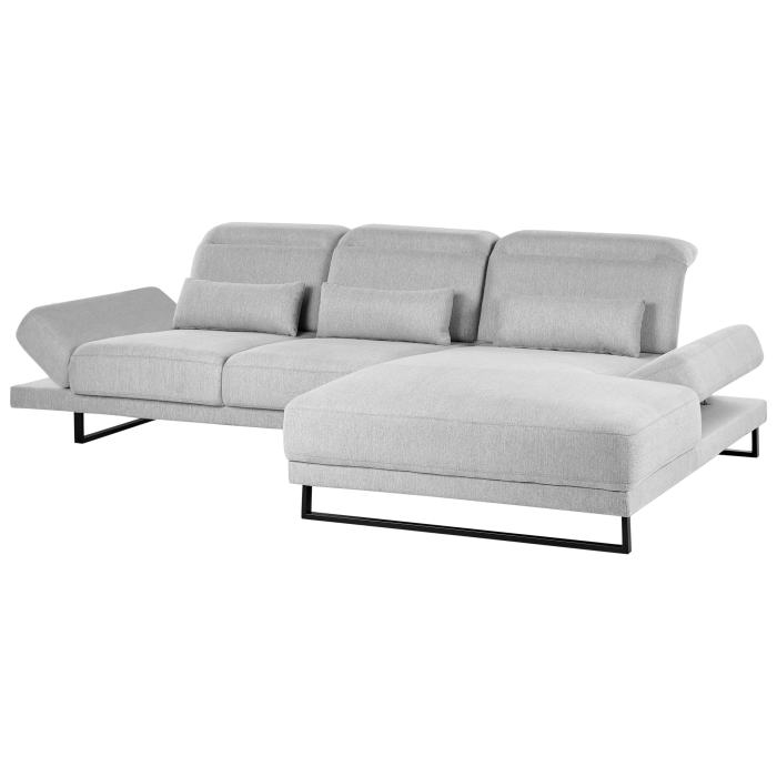 Colțar cu 4 locuri IKAST  Gri deschis Stânga [7]