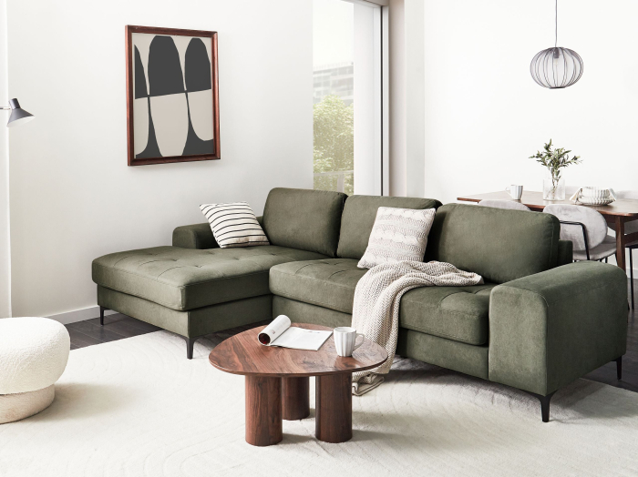 Colțar cu 4 locuri KIRUNA  Verde închis Dreapta [1]