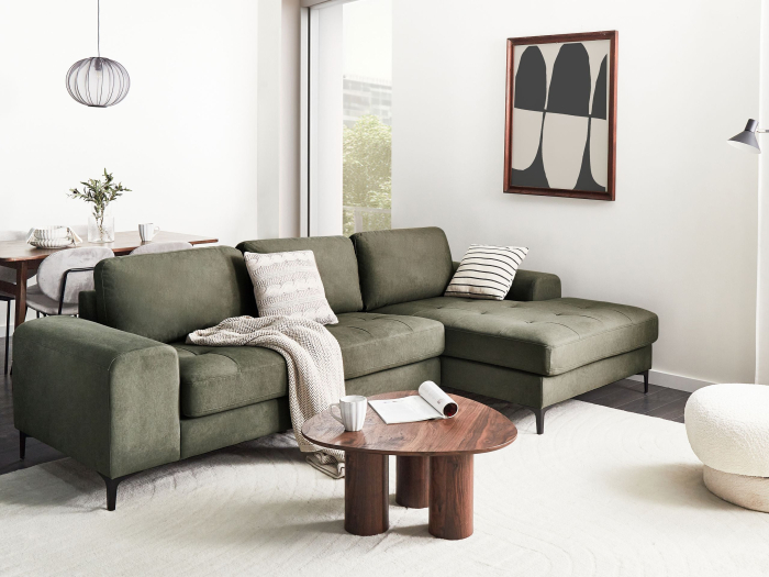 KIRUNA 4-seater corner sofa Dark green Left [1]
