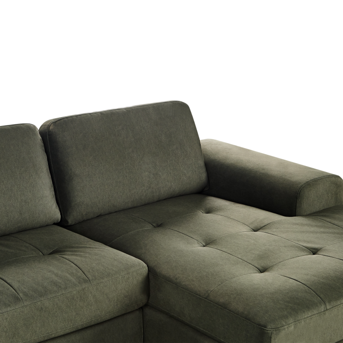 KIRUNA 4-seater corner sofa Dark green Left [10]