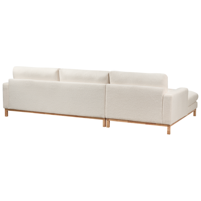 4-seater corner sofa SIGGARD Boucle White Right [6]