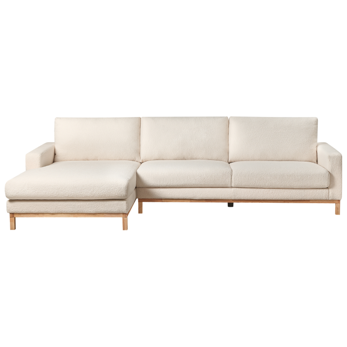 4-seater corner sofa SIGGARD Boucle White Right [4]