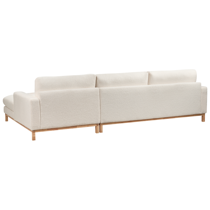 4-seater corner sofa SIGGARD Boucle White Left [6]