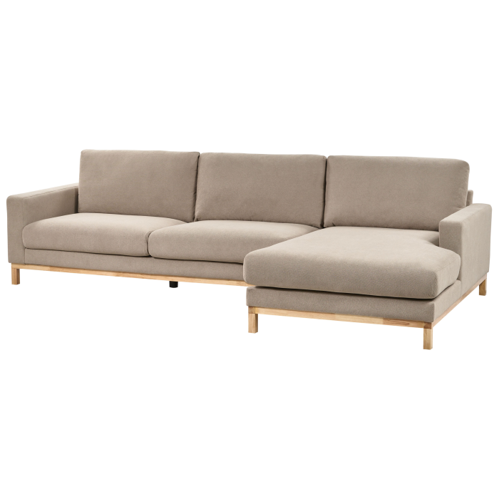 Colțar cu 4 locuri SIGGARD  Taupe Stânga [4]