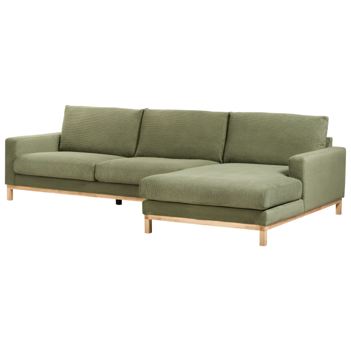 Colțar cu 4 locuri SIGGARD Velur Verde Stânga [5]