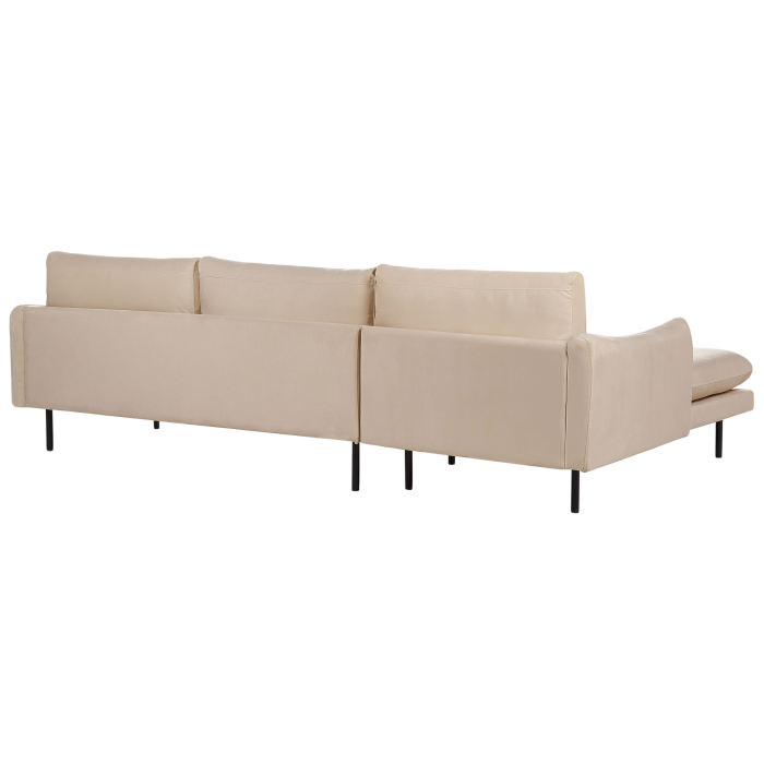 VINTERBRO 4-seater corner sofa Right velvet Beige [5]