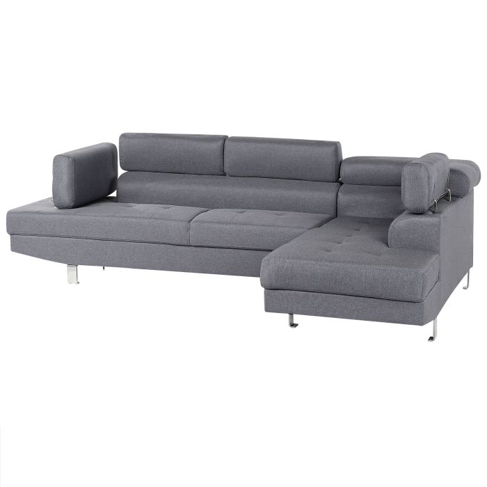 5-seater corner sofa NORREA Grey Left [6]