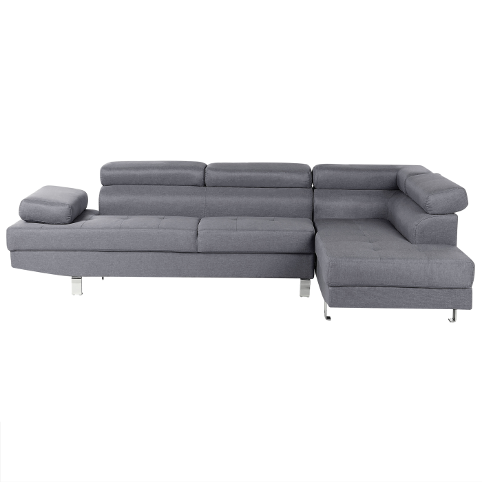 5-seater corner sofa NORREA Grey Left [2]