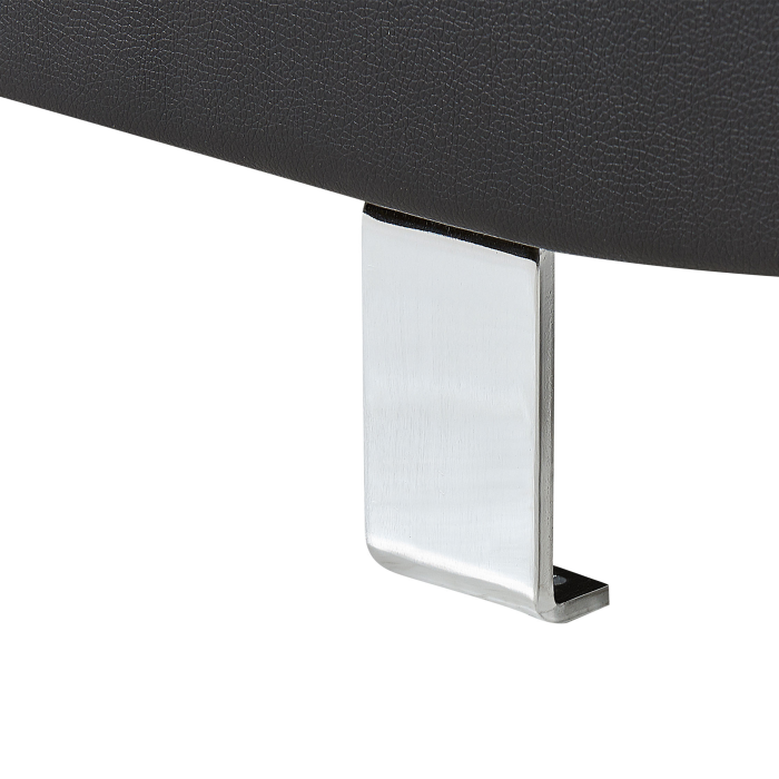 5-seater corner sofa NORREA Black eco-leather Left [8]