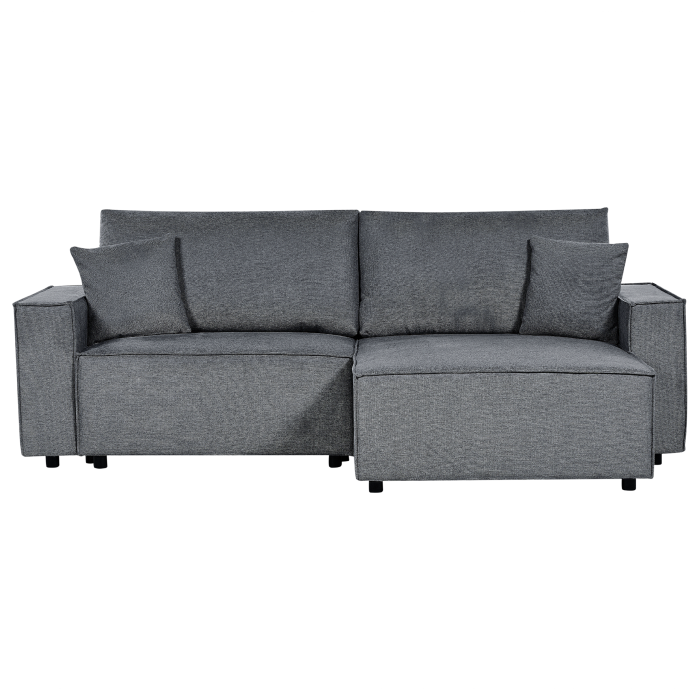 3-seater corner sofa KARILA Dark grey with storage Left [2]