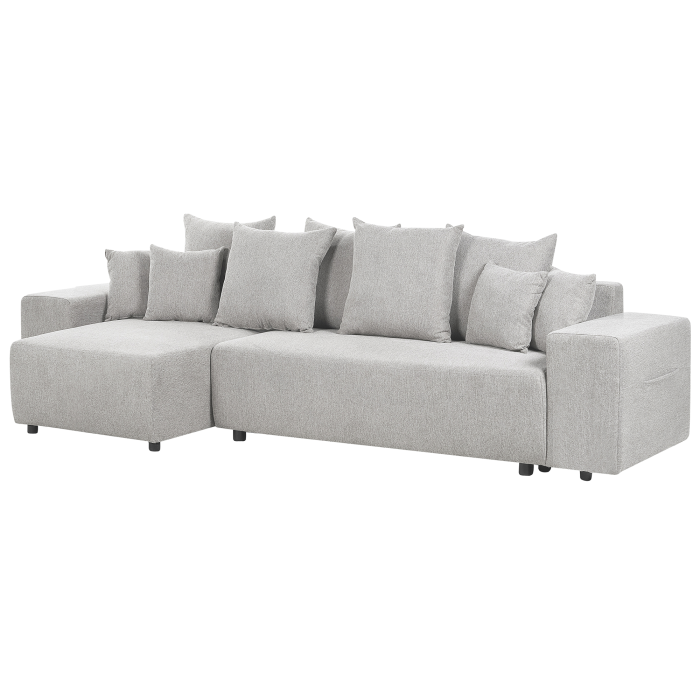 LUSPA 3-seater corner sofa Light grey with storage Right [4]