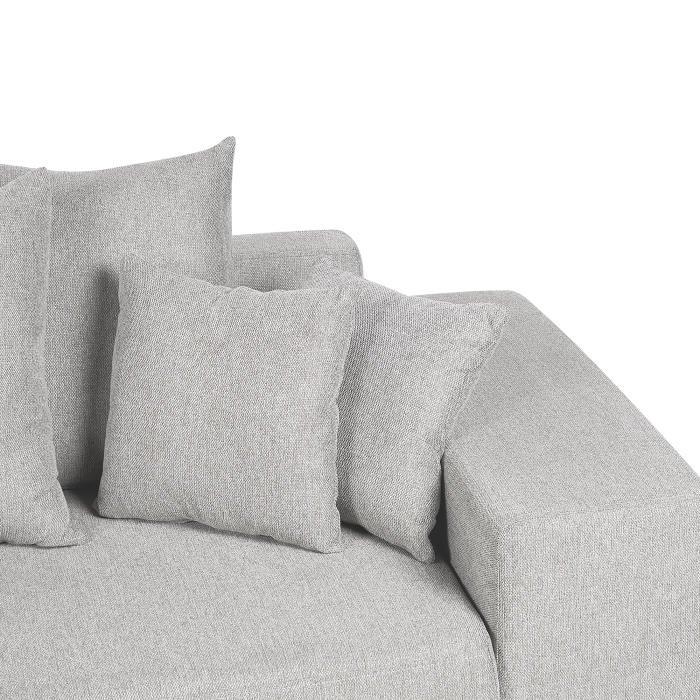 LUSPA 3-seater corner sofa Light grey with storage Right [9]