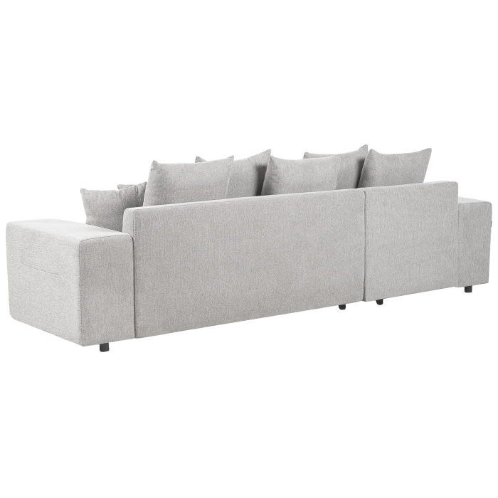 LUSPA 3-seater corner sofa Light grey with storage Right [8]