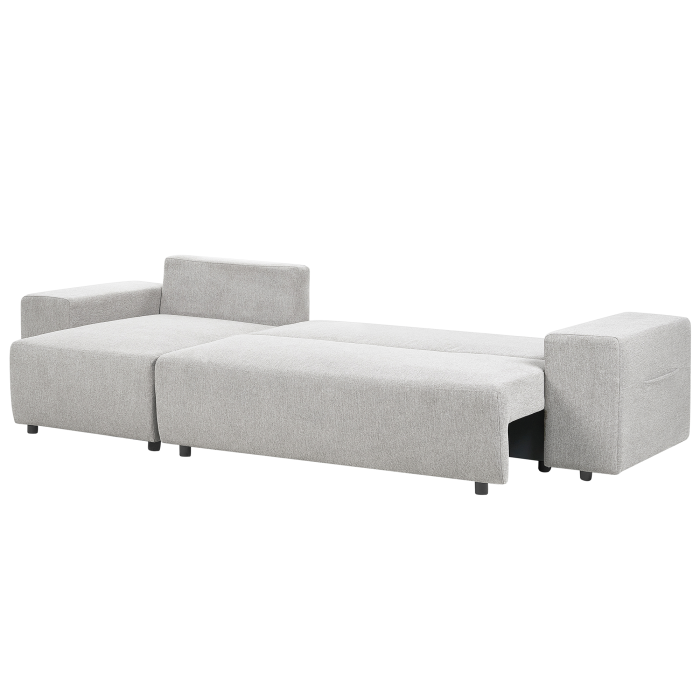 LUSPA 3-seater corner sofa Light grey with storage Right [7]