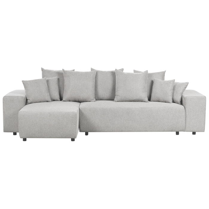 LUSPA 3-seater corner sofa Light grey with storage Right [2]