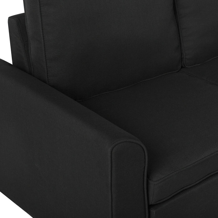 3-seater corner sofa NESNA Black with storage Left [10]