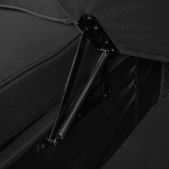 3-seater corner sofa NESNA Black with storage Left [11]