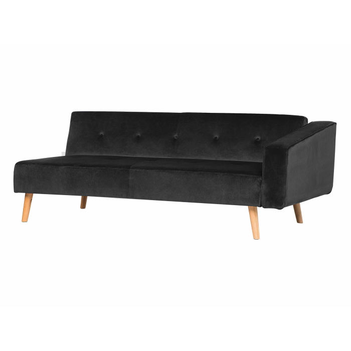 4-seater corner sofa VADSO Velvet Black Right [9]