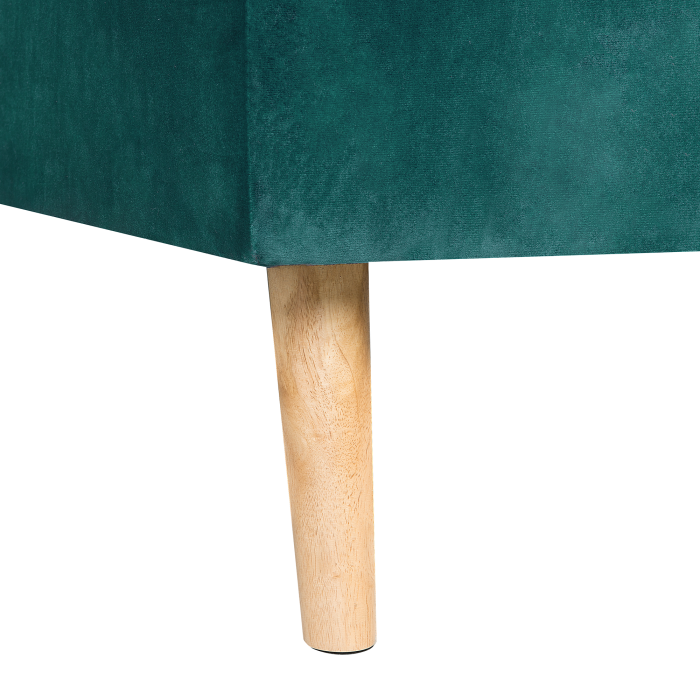 Colțar extensibil cu 4 locuri VADSO Catifea Verde smarald Stânga [10]