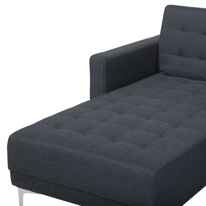 Colțar extensibil modular cu 4 locuri ABERDEEN  Gri închis Dreapta [7]