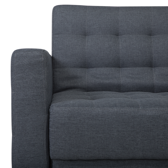 Colțar extensibil modular cu 4 locuri ABERDEEN  Gri închis Stânga [8]