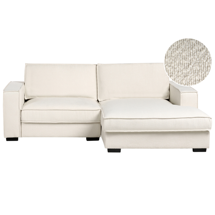 Corner sofa KOLDING Boucle Light Beige Left [2]