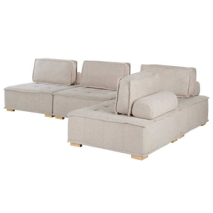 4-seater corner sofa TIBRO Light beige Right [6]
