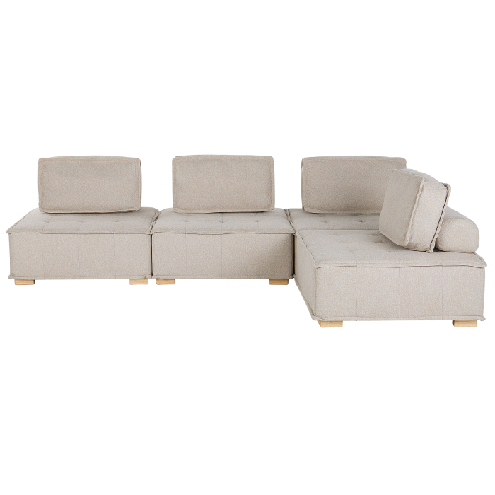 4-seater corner sofa TIBRO Light beige Right [5]