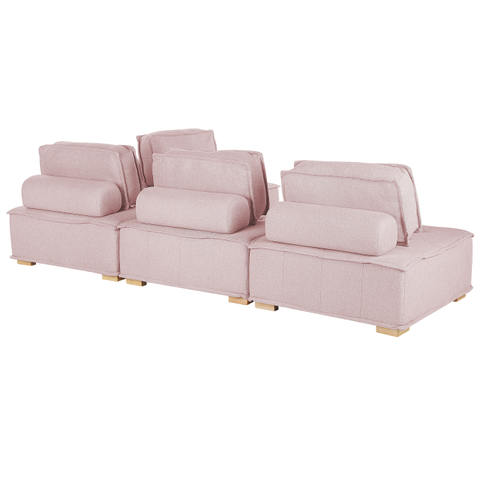 Colțar modular cu 4 locuri TIBRO  Roz Dreapta [7]