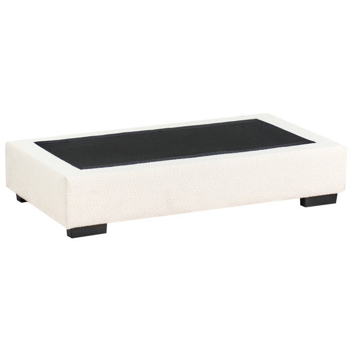 Colțar RENDERS Boucle Alb-murdar cu otoman Stânga [10]