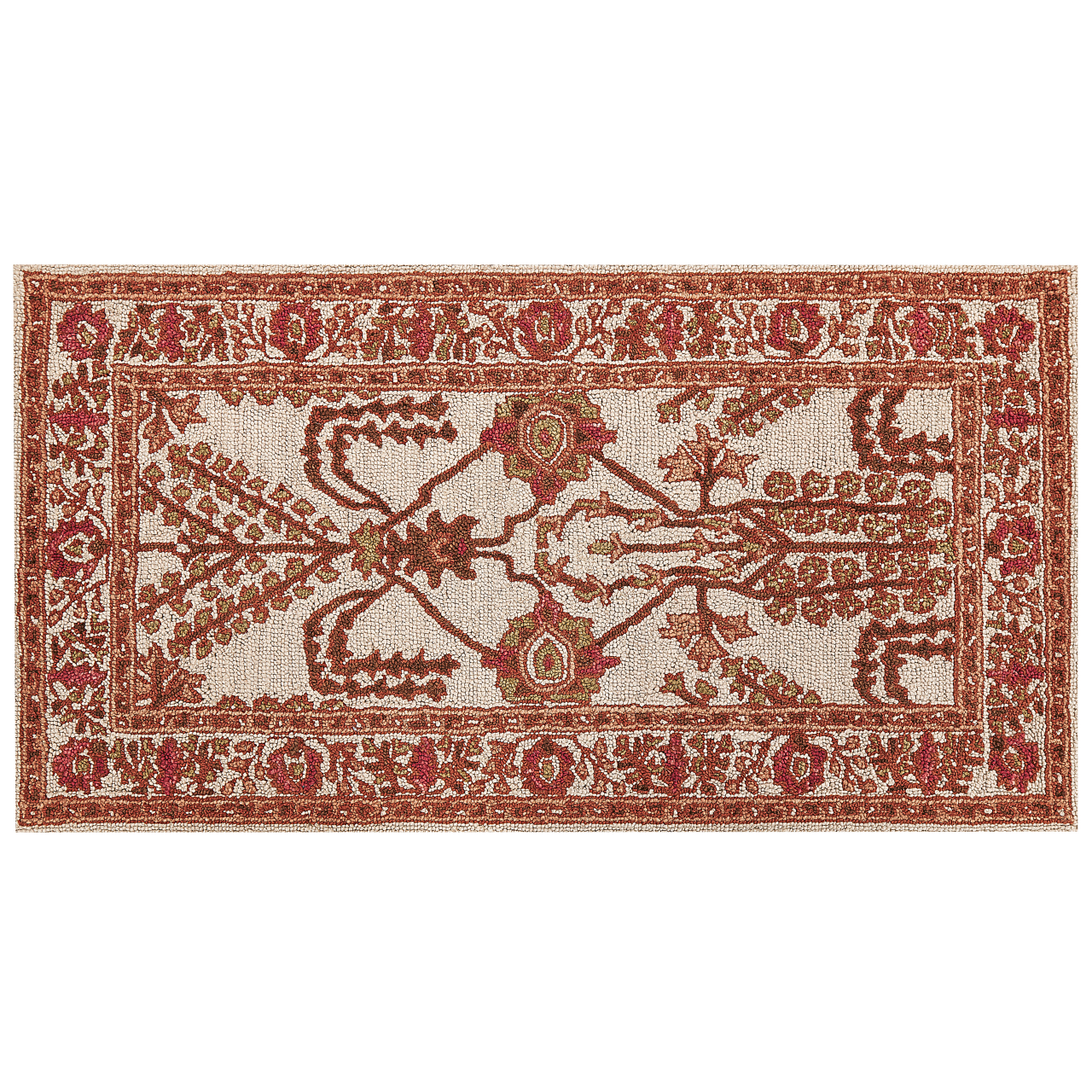 Covor ADILCEVAZ Roșu 80 x 150 cm Lână [4]