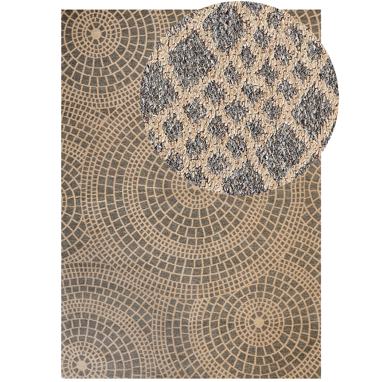 ARIBA Grey Beige Rug 160 x 230 cm Jute [2]
