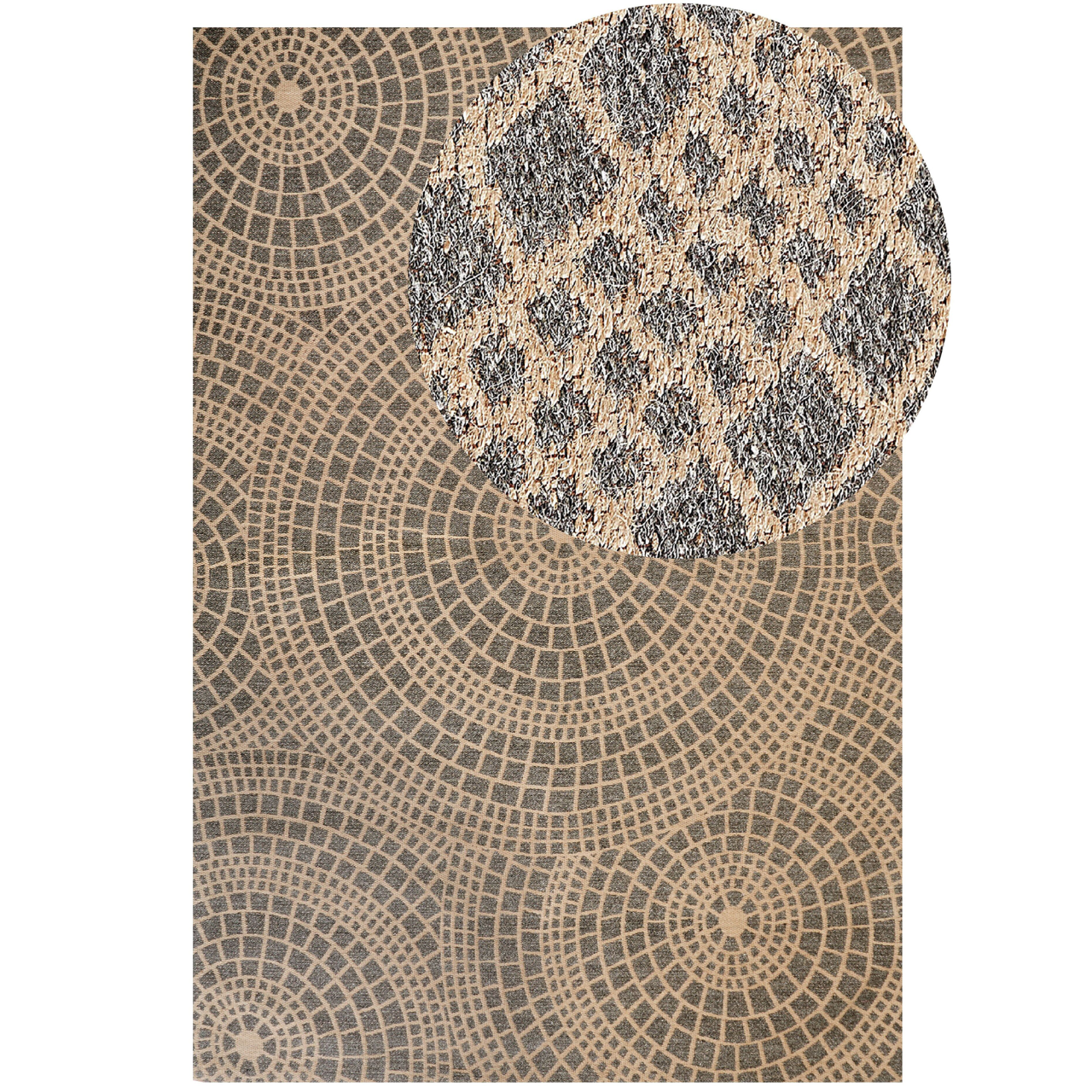 Rug ARIBA Grey Beige 200 x 300 cm Jute [2]