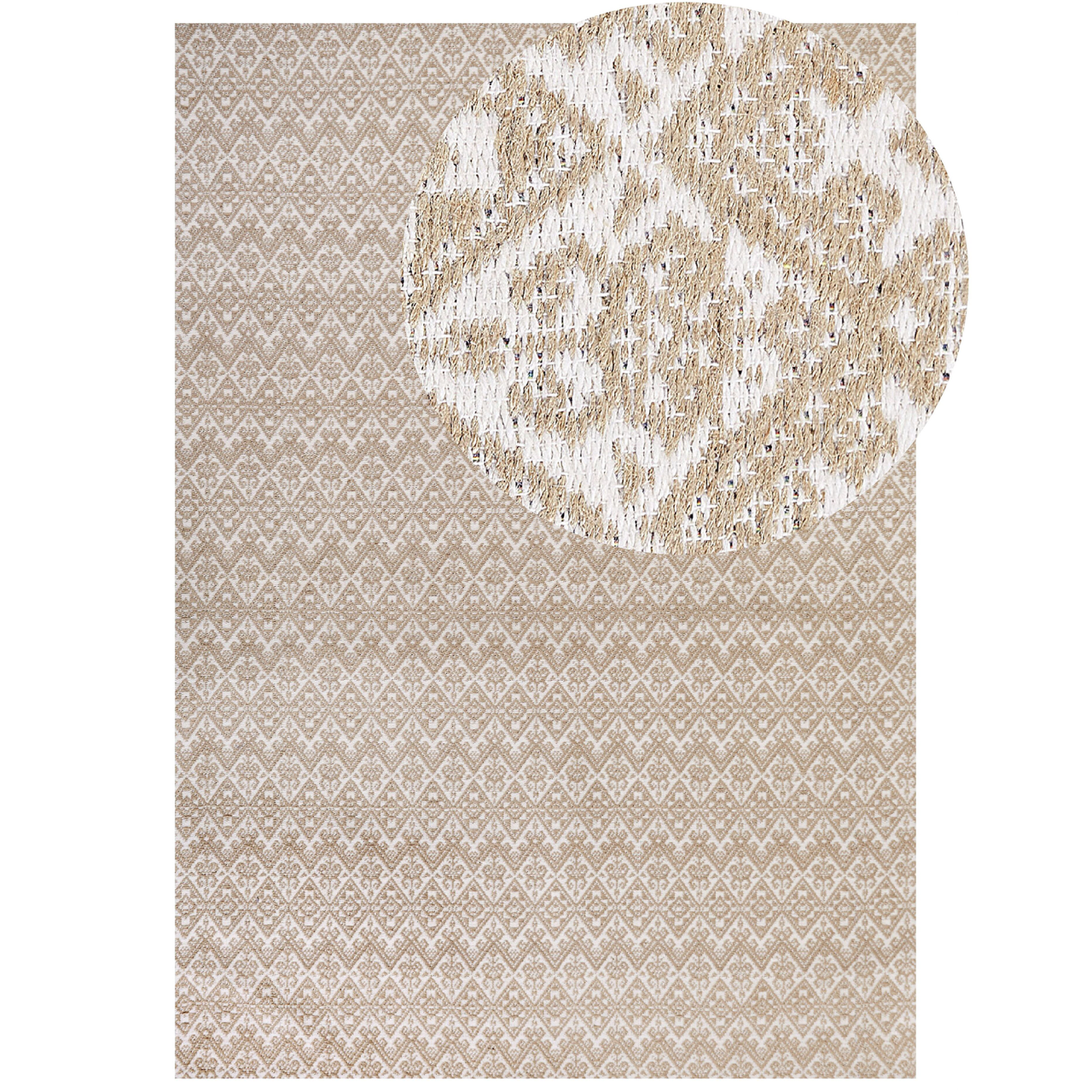 Rug ATIMA Beige 160 x 230 cm Jute [2]