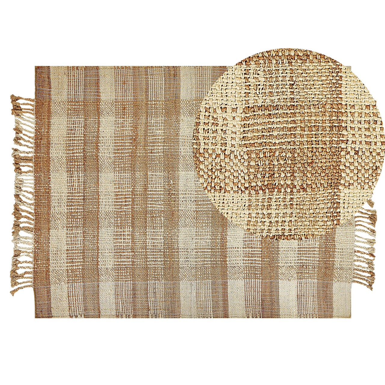 BERISSA Rug Beige 140 x 200 cm Jute [2]