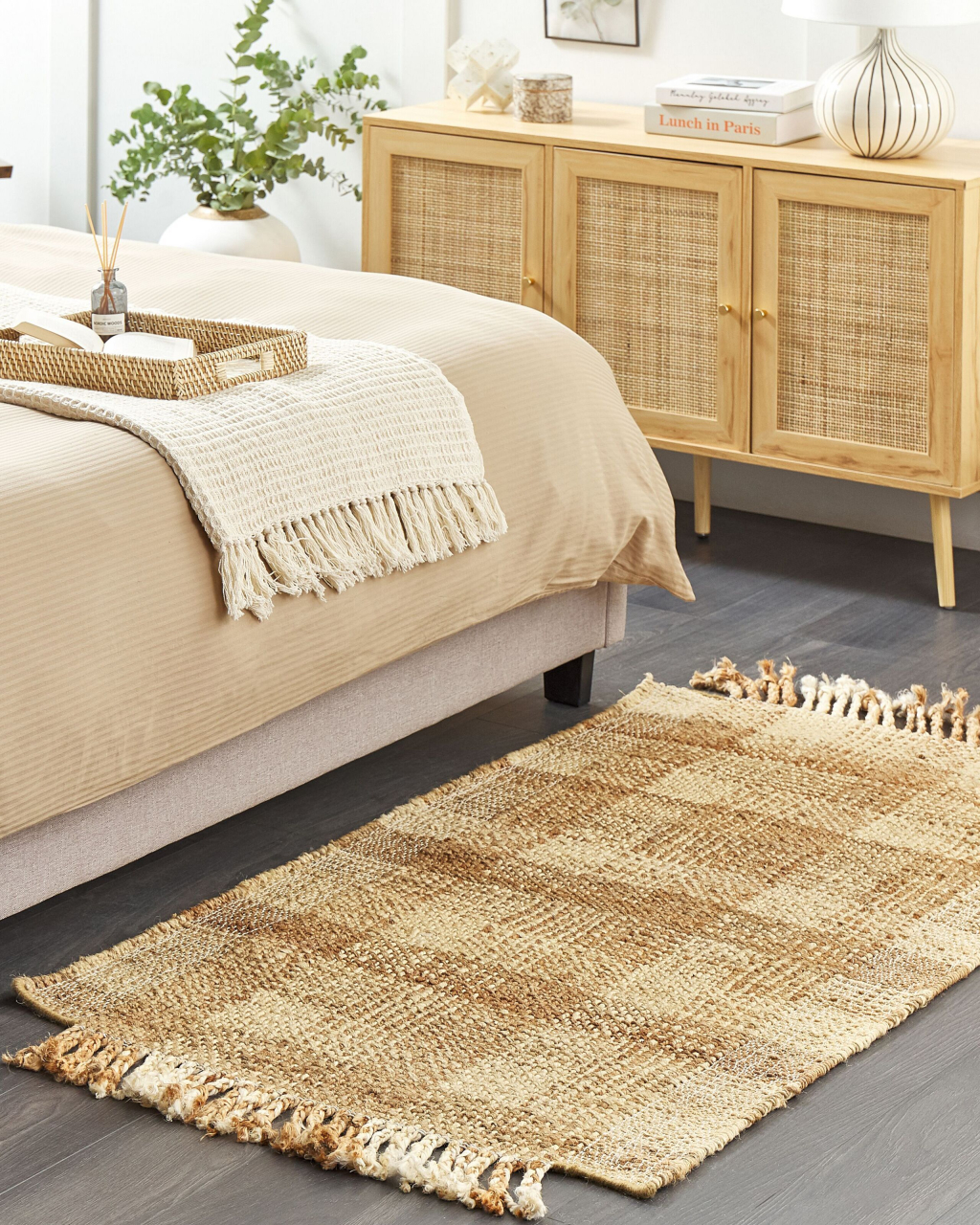 Carpet BERISSA Beige 80 x 150 cm Jute [1]