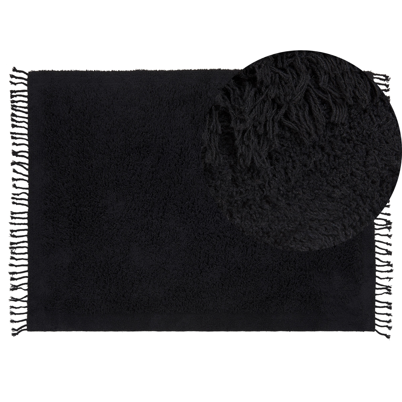 BITLIS Black carpet 140 x 200 cm Cotton [2]