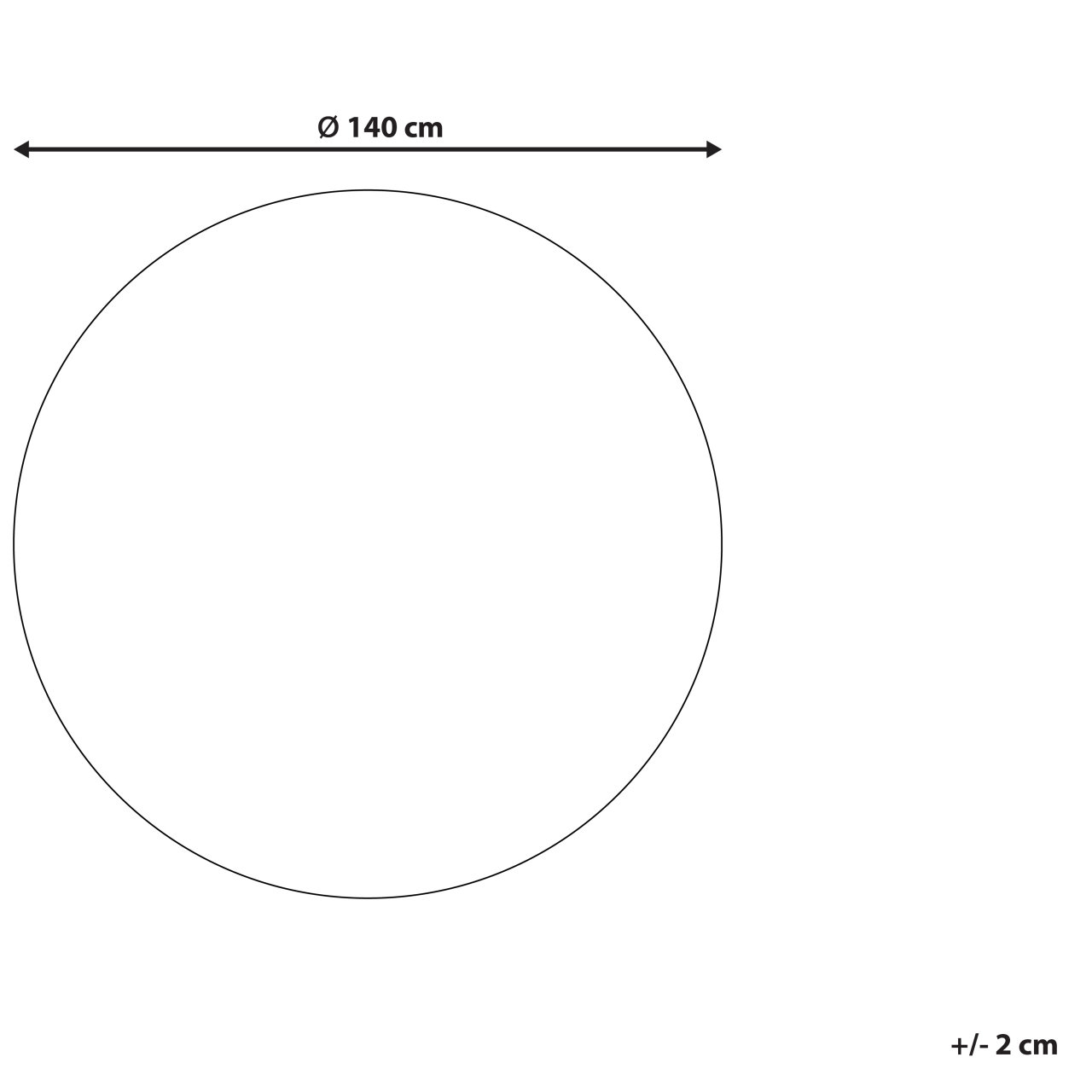 BITLIS Black ø 140 cm Cotton [3]