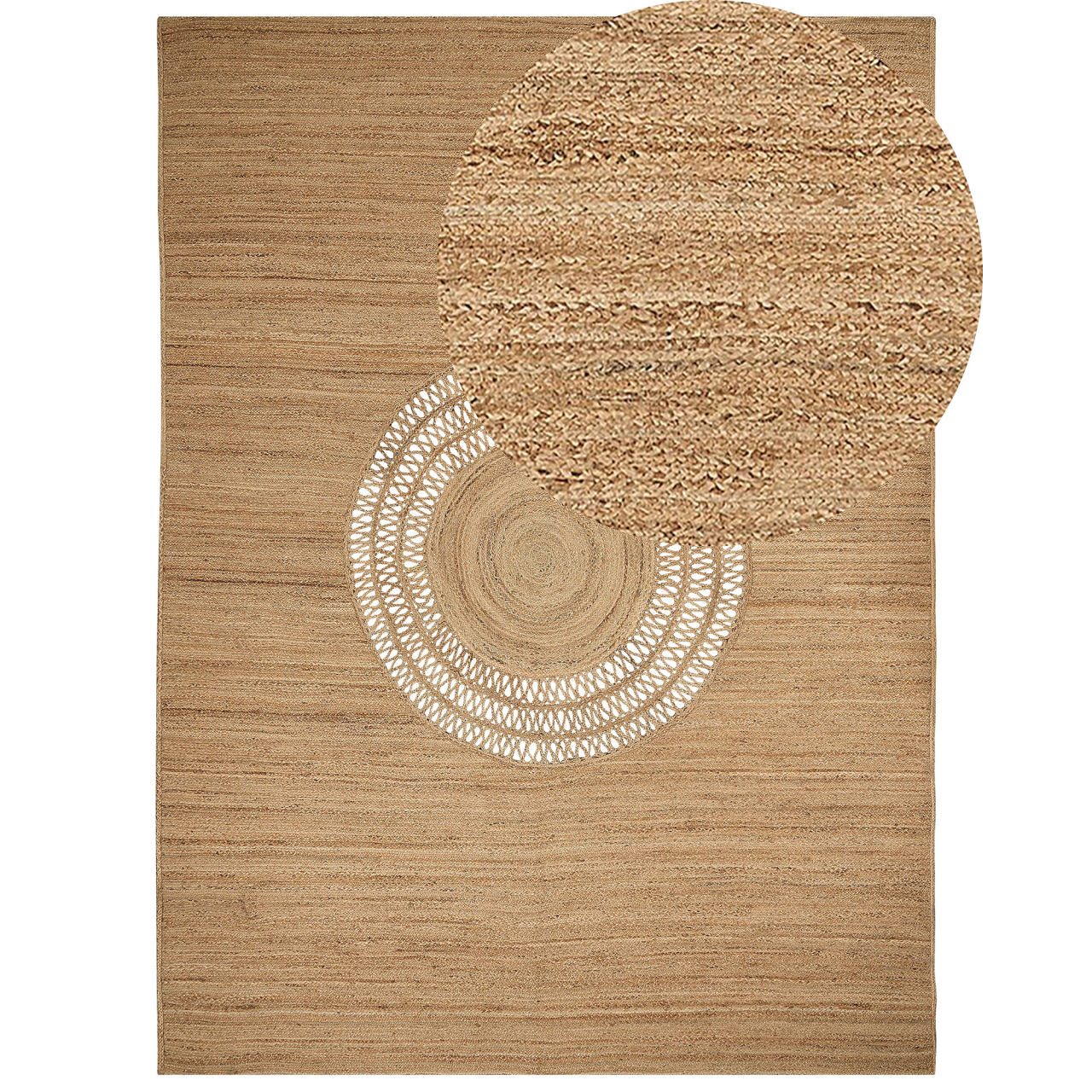 BOGAZOREN Rug Beige 300 x 400 cm Jute [2]