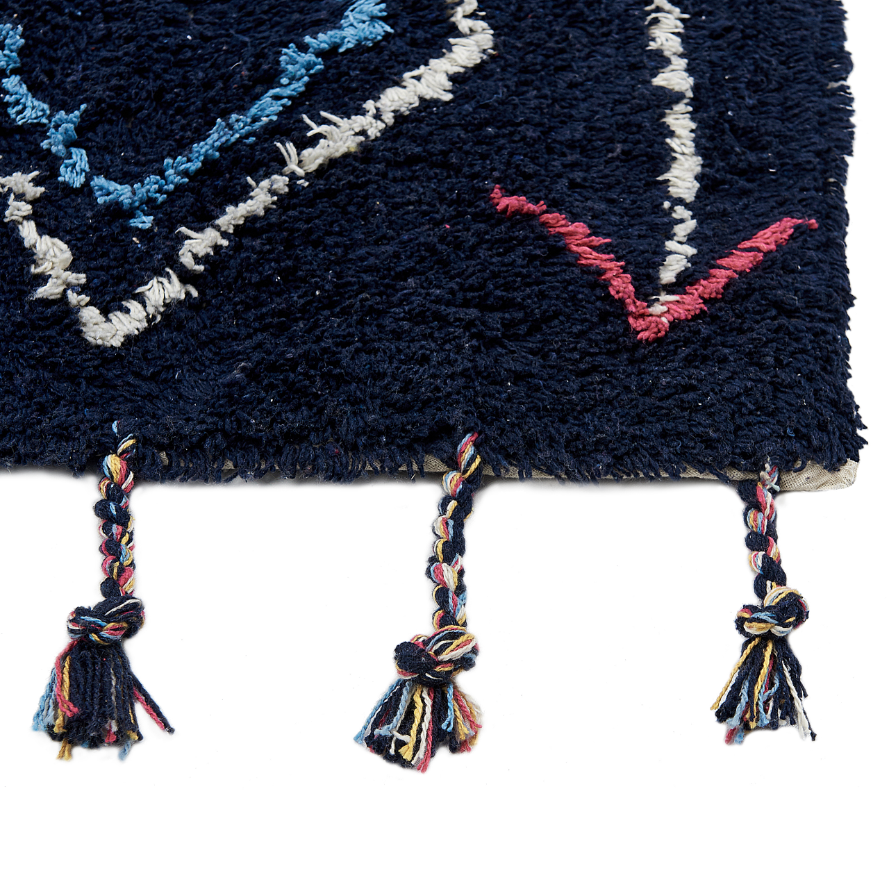 Carpet CORUM Black 80 x 150 cm Cotton [4]