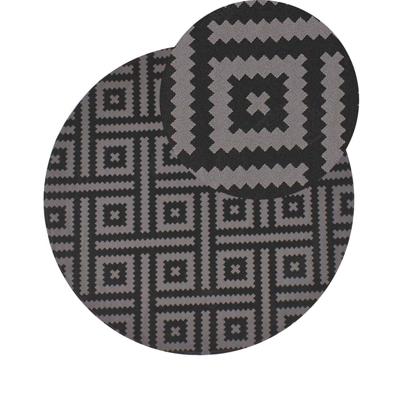 Outdoor rug AJMER Black ø 160 cm [2]