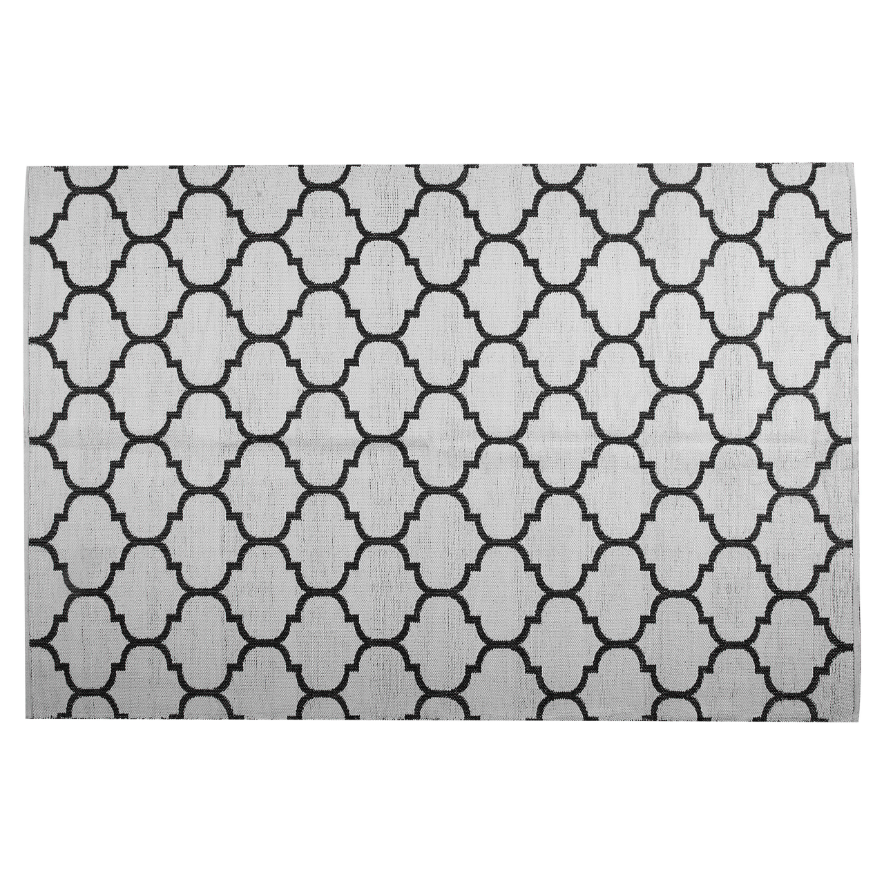 ALADANA Outdoor Rug Black/White 140 x 200 cm Reversible [5]