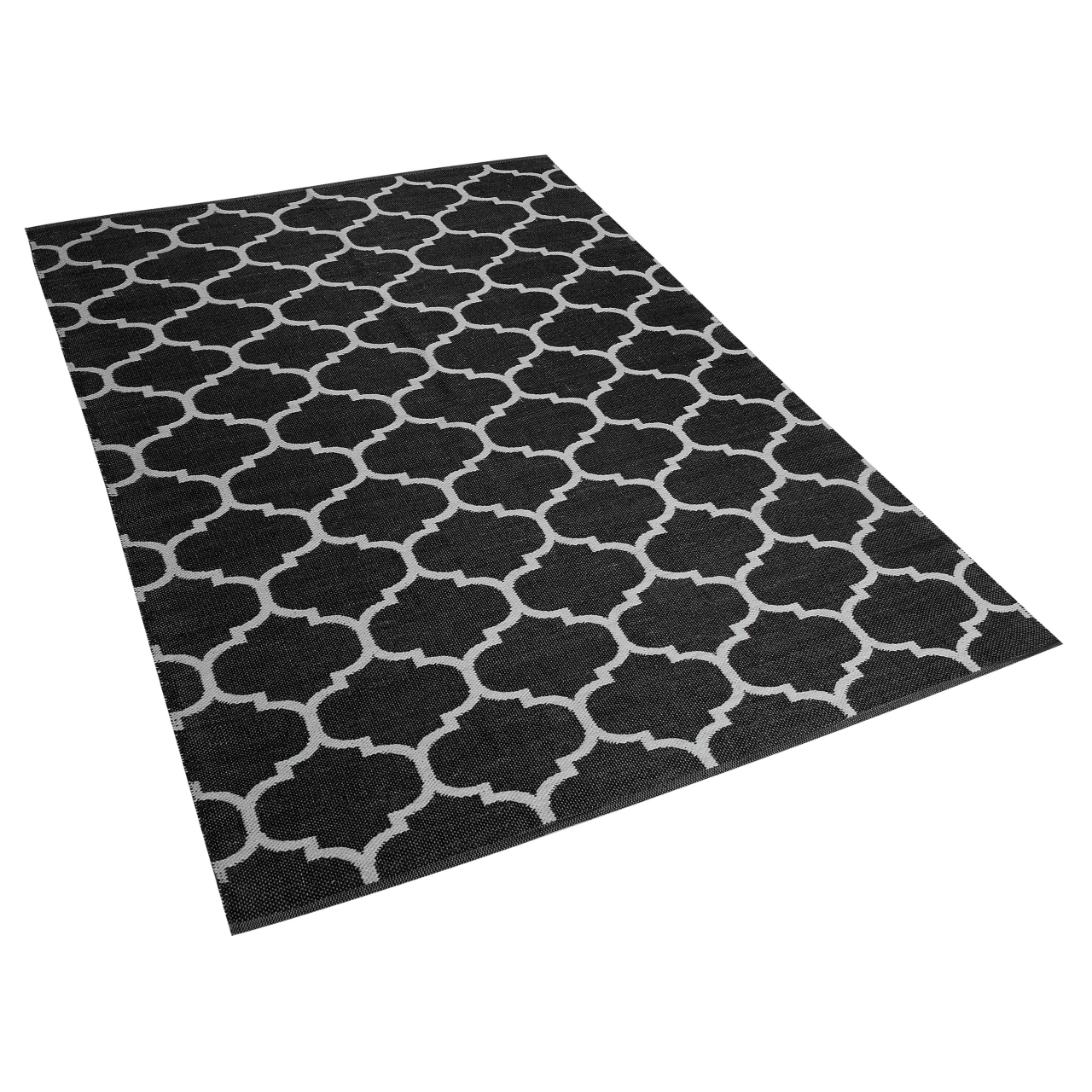 ALADANA Outdoor Rug Black/White 140 x 200 cm Reversible [4]