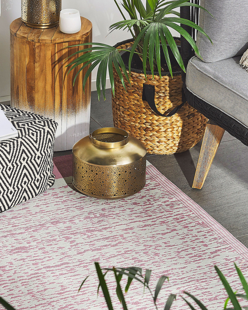 Covor de exterior BALLARI Roz 120 x 180 cm [1]