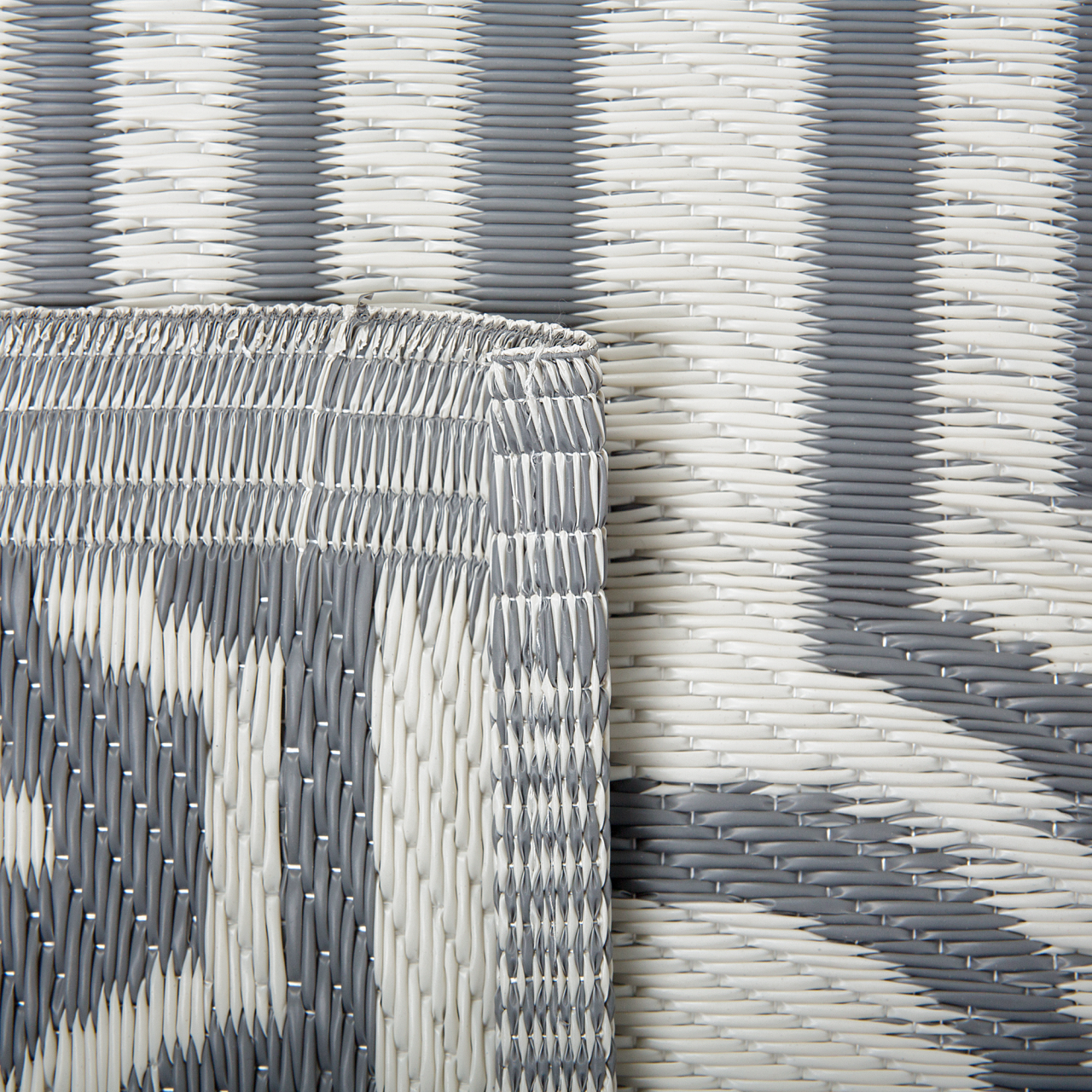 Covor de exterior BIDAR Gri 90 x 180 cm Reversibil [6]