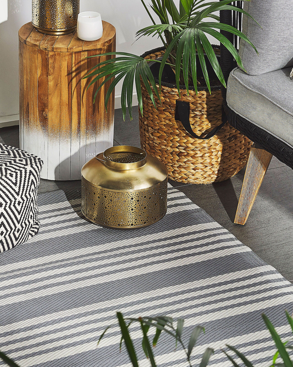 Covor de exterior DELHI Gri 120 x 180 cm [1]