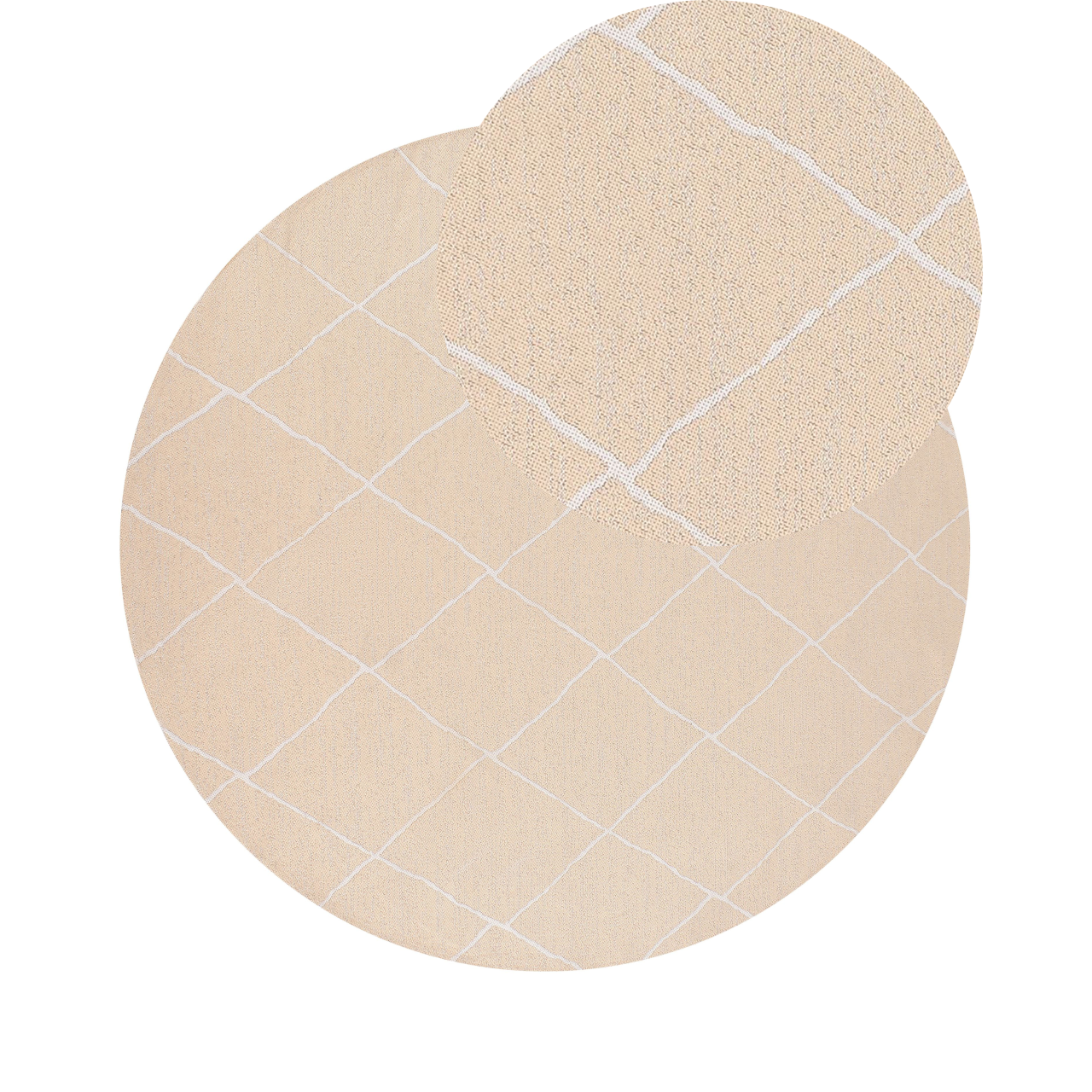 Covor de exterior GWALIOR Bej ø 160 cm [2]