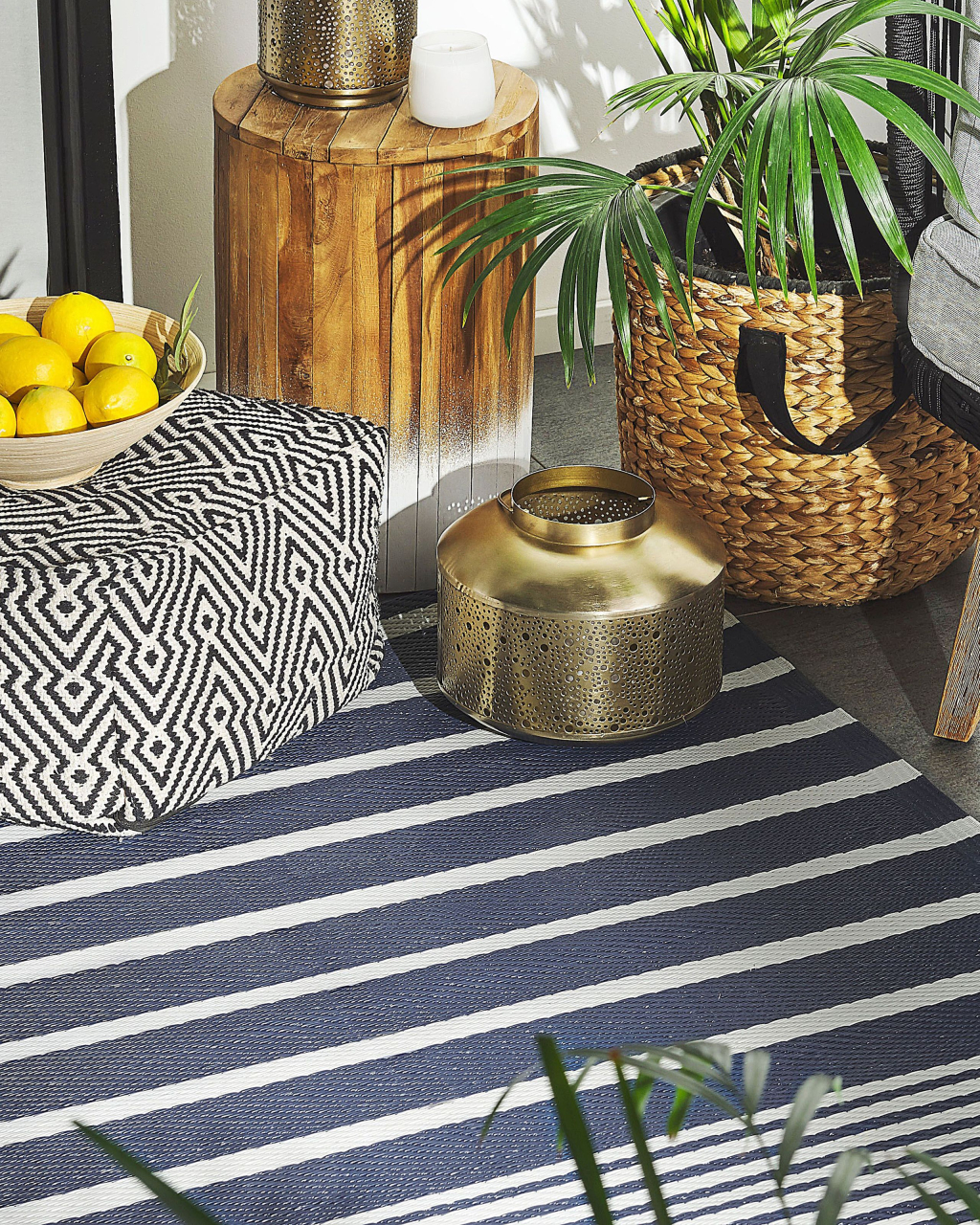 HALDIA Outdoor Rug Dark Blue 120 x 180 cm [1]