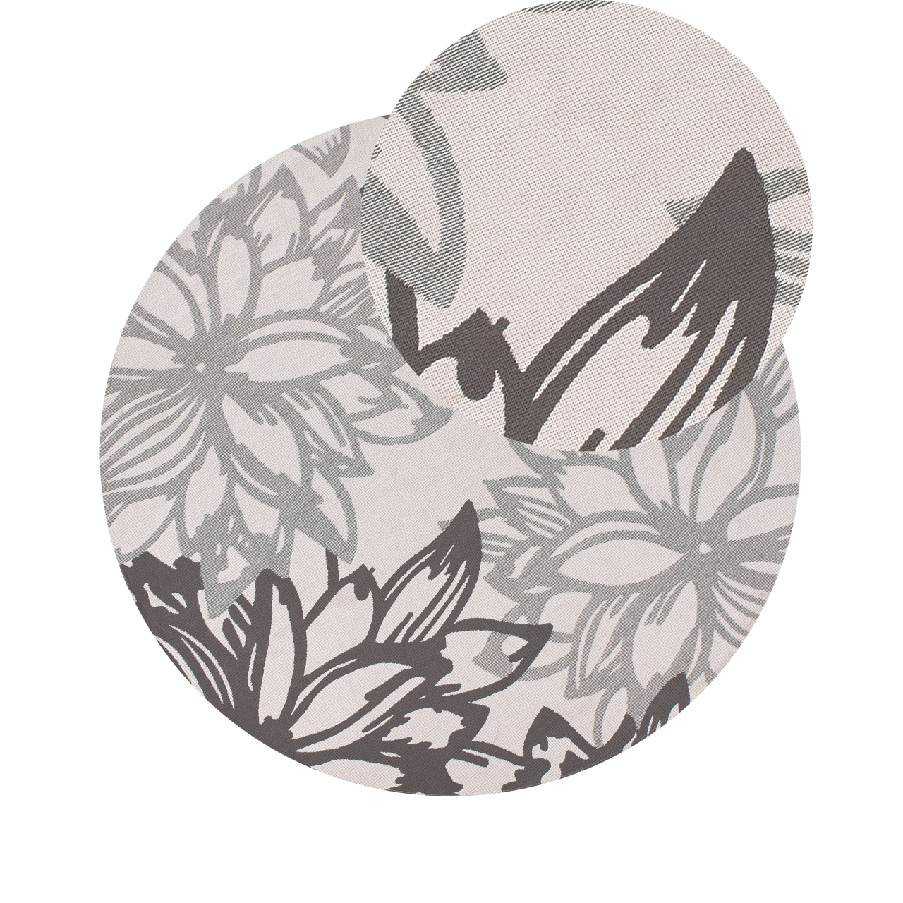 Covor de exterior SOLAPUR Gri ø 120 cm [2]